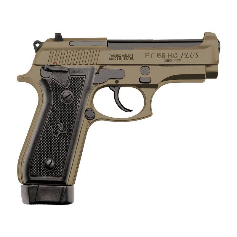 Pistola Taurus PT 58 HC Plus .380 ACP — Cerakote FDE TAURUS 