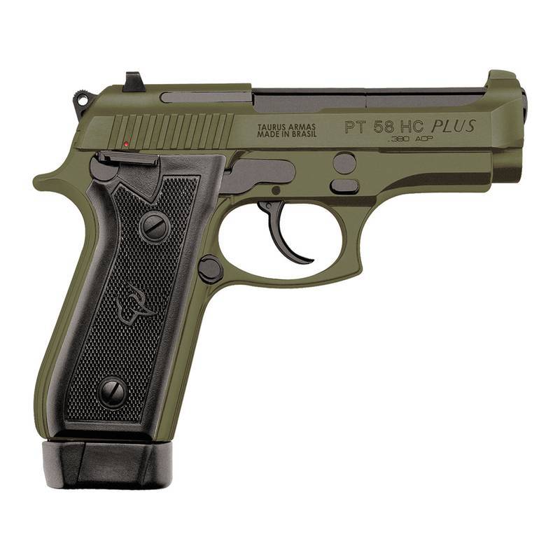 Pistola Taurus PT 58 HC Plus .380 ACP — Cerakote OD Green TAURUS 
