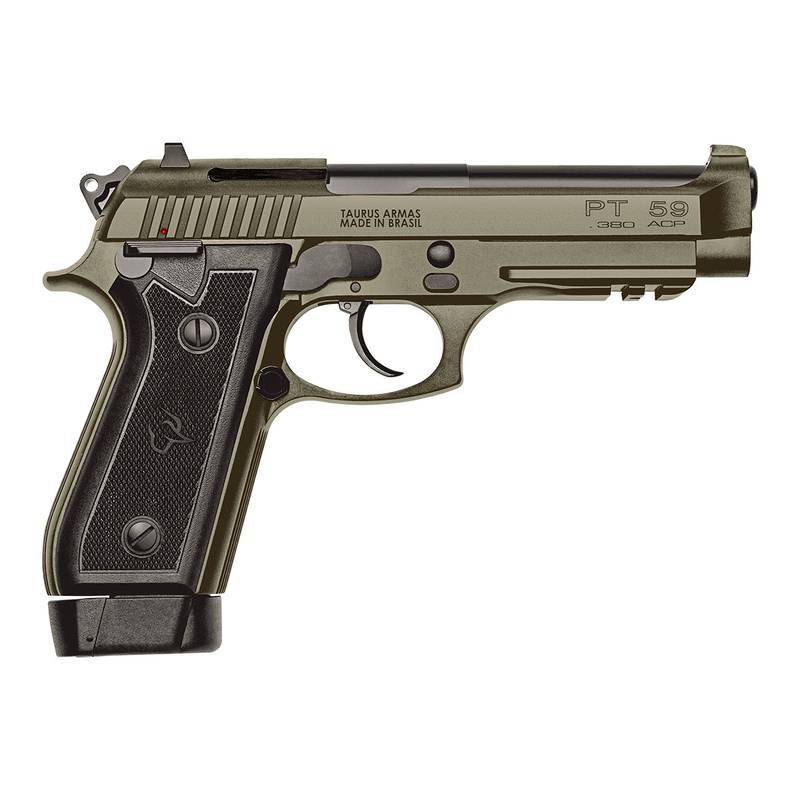 Pistola Taurus PT 59S .380 ACP — Cerakote Areia TAURUS 